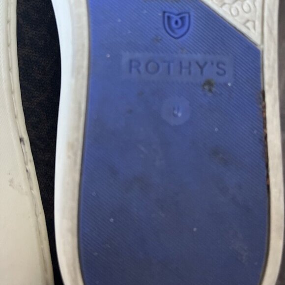 Rothy size 8 the original slip on sneaker tennis shoe Leopard print *Crack - Picture 10 of 11